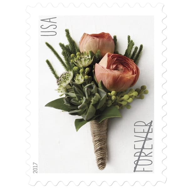 Celebration Boutonniere Forever Stamp