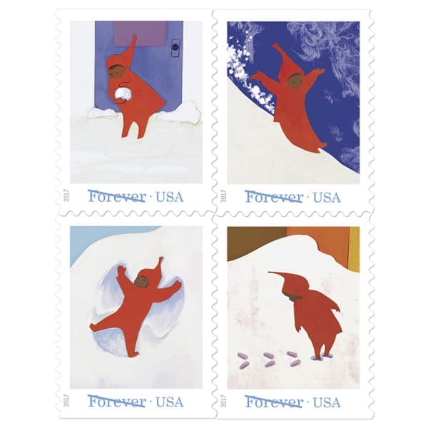 The Snowy Day Forever Stamps