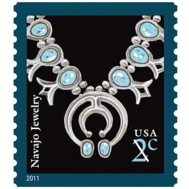 Navajo Necklace Postage Stamp