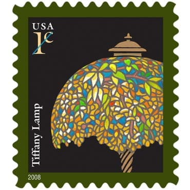 1c Tiffany Lamp Stamp