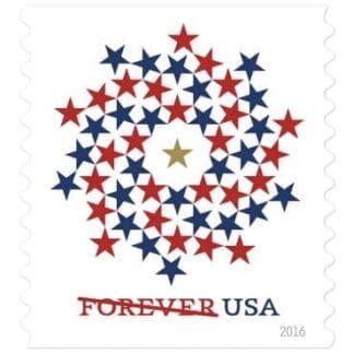 Patriotic Spiral Forever Stamps
