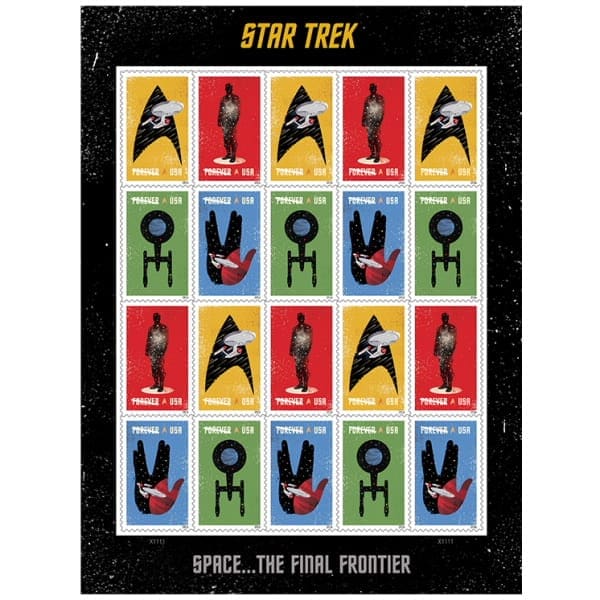 Stark Trek Forever Stamps