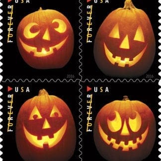 Jack-O’-Lanterns Halloween Forever Stamps