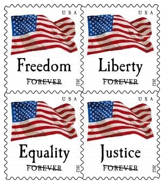 Four Flags Forever Stamps