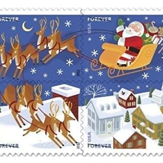 Santa And Sleigh Forever Stamps