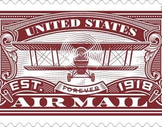US Air Mail Red Forever Stamp
