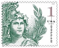 Statue Of Freedom $1 Stamp