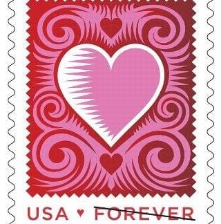 Cut Paper Heart (Sheet Of 20)