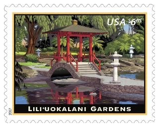 $6.65 Lili’uokalani Gardens Stamp (Sheet Of 4)