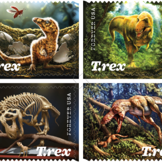 Tyrannosaurus Rex (Sheet Of 16)