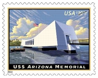 $19.99 USS Arizona Memorial (Sheet Of 10)