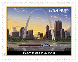 $23.75 Gateway Arch Stamp (Sheet Of 4)