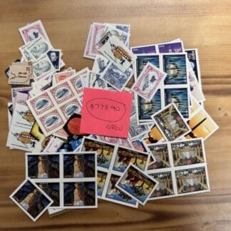 High Value Stamps Lot, Usable Condition ($778.90 Face Value)